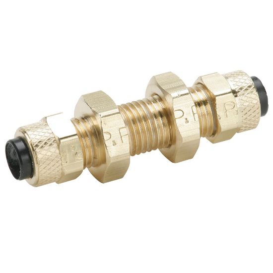 Picture of Brass Compression Fittings for Thermoplastic and Soft Metal Tubing - Poly-Tite. - 62PBH-4