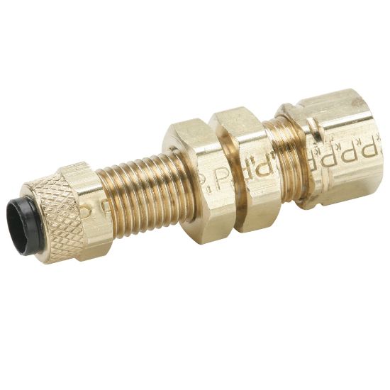 Picture of Brass Compression Fittings for Thermoplastic and Soft Metal Tubing - Poly-Tite. - 62PCABH-4