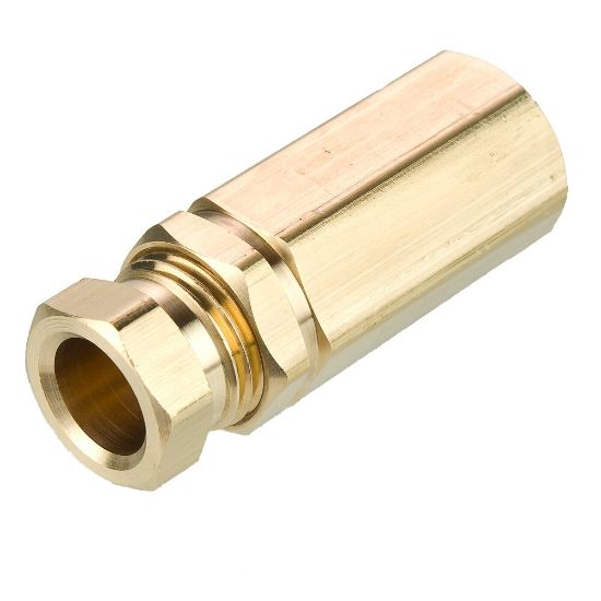 Picture of Brass flareless tube fitting, Hi-Duty - 66HD-4-4