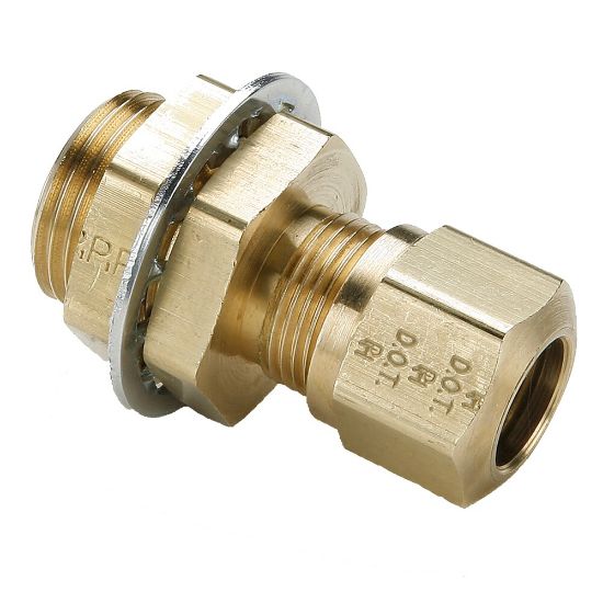 Picture of Air Brake D.O.T. Compression Style Fittings for J844 Tubing - NTA - 66NBH-8-6