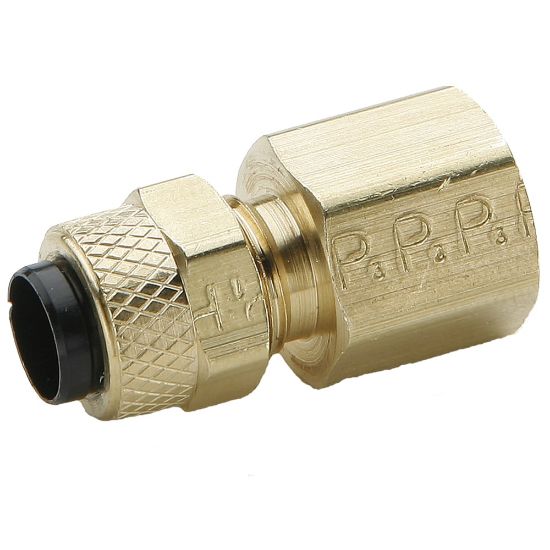 Picture of Brass Compression Fittings for Thermoplastic and Soft Metal Tubing - Poly-Tite. - 66P-8-6