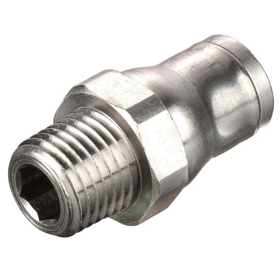 Picture of Electroless Nickel Plated Brass Push-to-Connect Fittings - Prestolok PLM - 68PLM-4-6