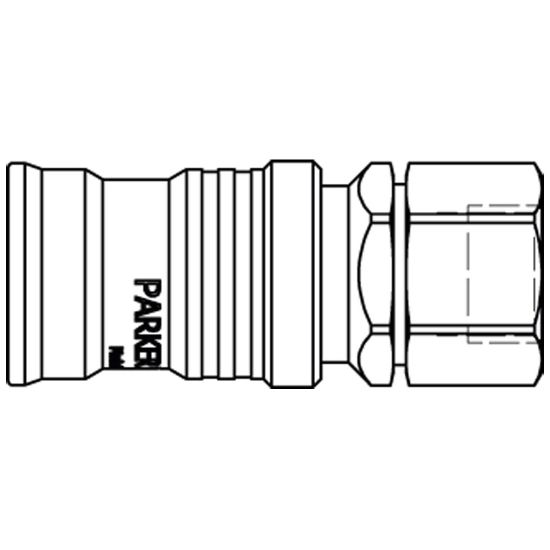 Picture of Quick Coupling for Fluid Handling Applications, Series 7000 - 7012KBIW21MED