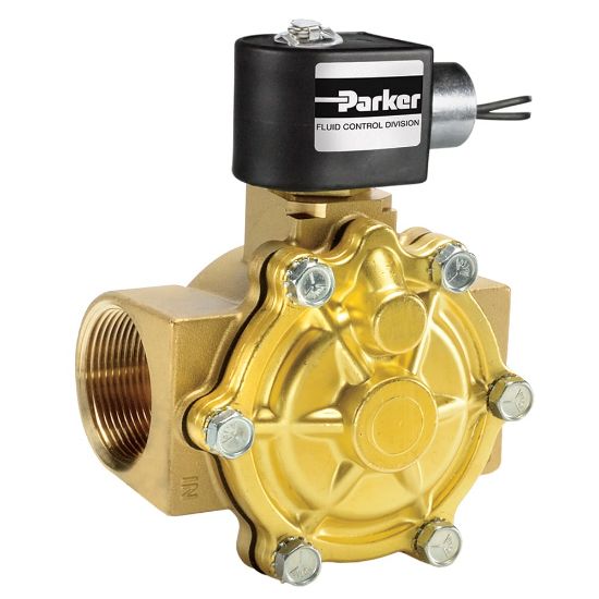 Picture of Parker 2-Way Normally Closed, 1-1/2" NPT General Purpose Solenoid Valves - 7321GBN88N00N0D100P3