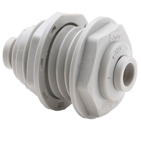 Picture of Push-to-Connect all plastic FDA compliant fitting, Parker TrueSeal - A4BU4-MG