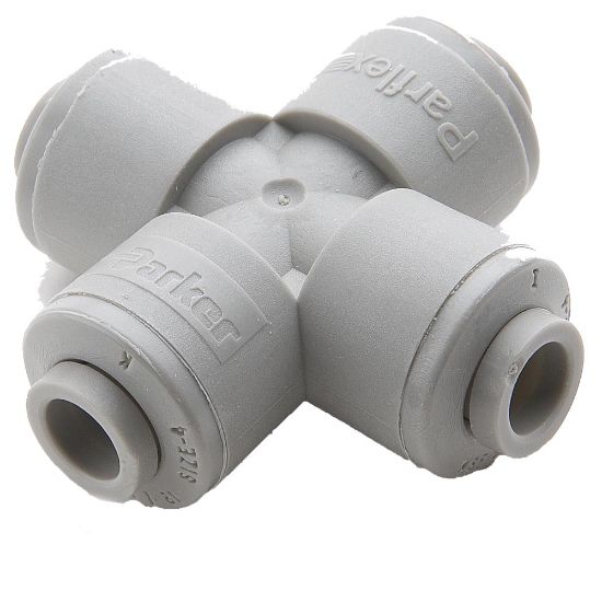 Picture of Push-to-Connect all plastic FDA compliant fitting, Parker TrueSeal - A4CU4-MG