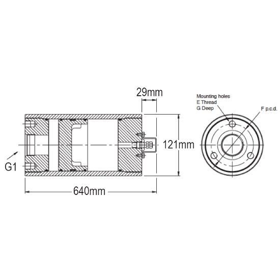 Picture of Piston accumulator - A Series - (Europe) - A4ES0231L2K