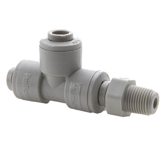 Picture of Push-to-Connect all plastic FDA compliant fitting, Parker TrueSeal - A4MRS2-MG