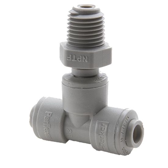 Picture of Push-to-Connect all plastic FDA compliant fitting, Parker TrueSeal - A4MTS2-MG