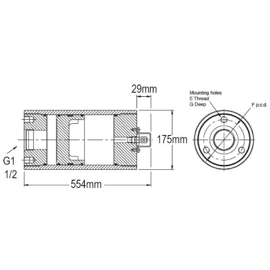 Picture of Piston accumulator - A Series - (Europe) - A6ES0347L2K