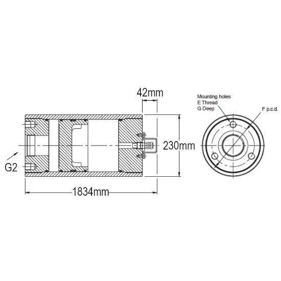 Picture of Piston accumulator - A Series - (Europe) - A8ES2888L2K