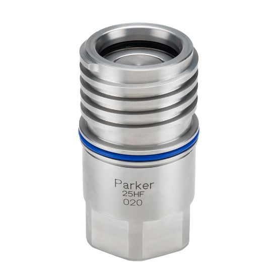 Picture of Flat Face, Liquid Cooling CDU Threaded Quick Disconnect Couplings  - CDT Series - CDT-1002-16FB