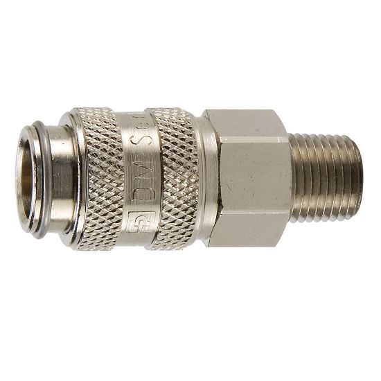 Picture of Miniature Size, Double Shut-off, Push to Connect Quick Couplings - DM Series - DM-121-4MP