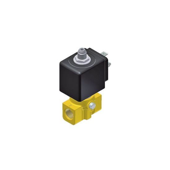 Picture of Parker 3-Way Normally Closed, 1/4" General Purpose Solenoid Valves - E131K0358-495905C2