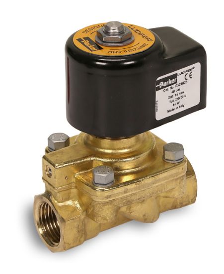 Picture of Parker 2-Way Normally Closed, 1/2" General Purpose Solenoid Valves - E321H25-4270-486265F4