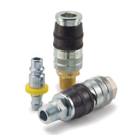 Picture for category ISO 4414 Industrial Interchange, Safety Quick Connect Air Couplers - E-z-mate Series