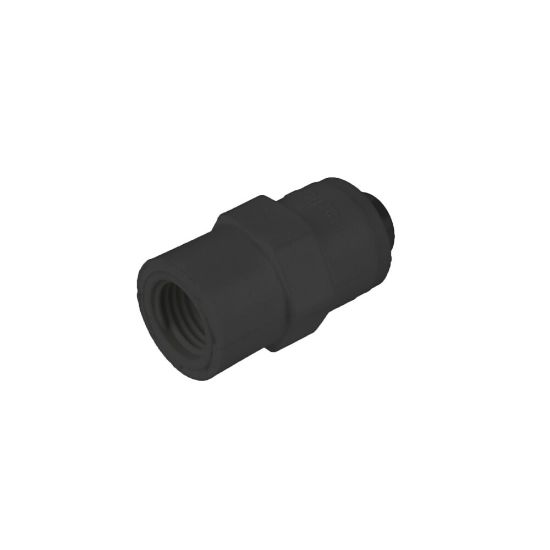 Picture of Push-to-Connect all plastic FDA compliant fitting, Parker TrueSeal - FB4FF4-HBLK