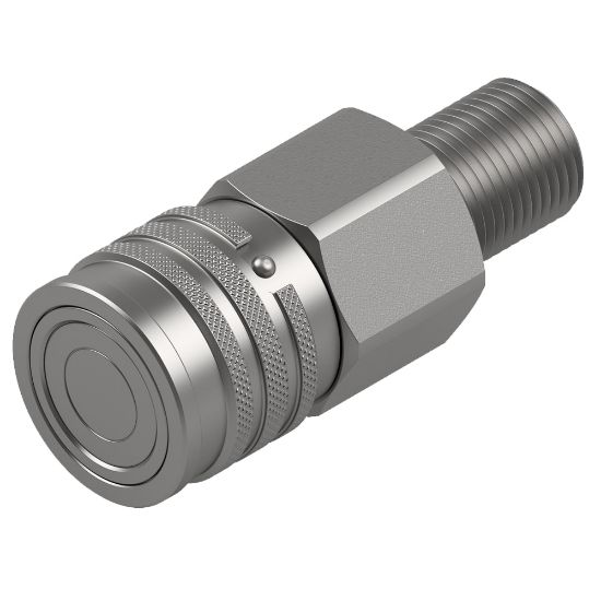 Picture of Hydraulic Flat-Face Quick Coupling - ISO 16028  - FEM/IF Series - FEM-371-22BMCL