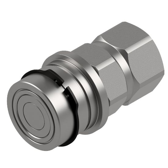 Picture of Hydraulic Flat-Face Quick Coupling - ISO 16028  - FEM/IF Series - FEMP-371-6FP