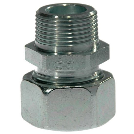 Picture of Ermeto DIN male stud high pressure hydraulic tube fittings - GE04LLM10X1KEGCF