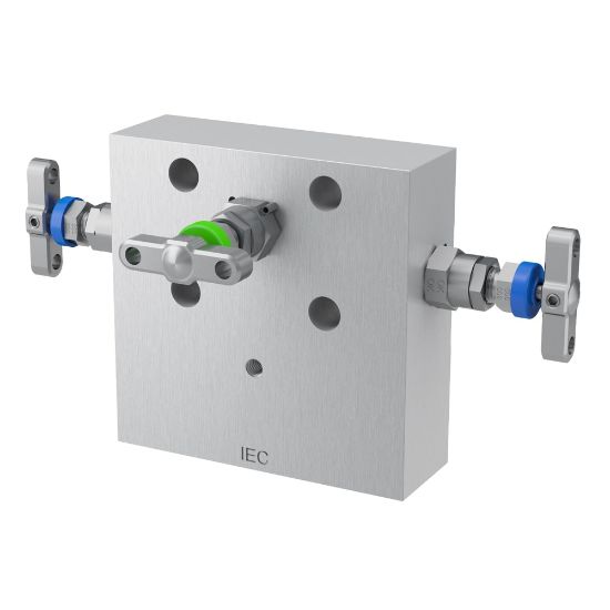 Picture of 2, 3 and 5 Valve instrument enclosure manifolds, needle pattern - H Series - HDS3EXTNC