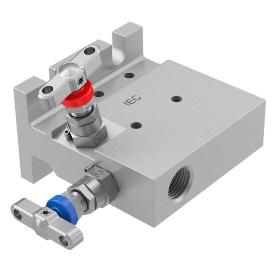 Picture of 2, 3 and 5 Valve instrument manifolds, needle pattern, direct mount - H Series - HETS5SBPNC