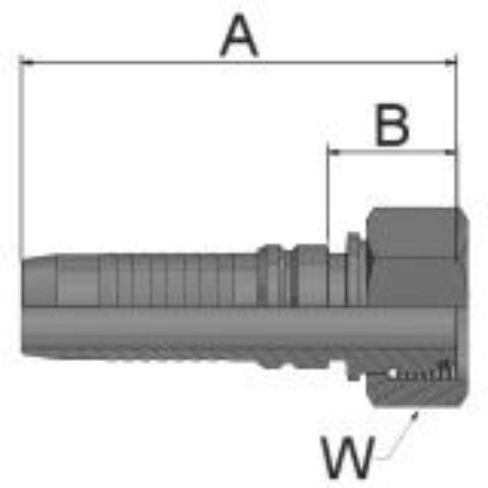 Picture of High Pressure ParLock Skive Fittings - V4 - V5 - V6 Series - KCAV4-22-12