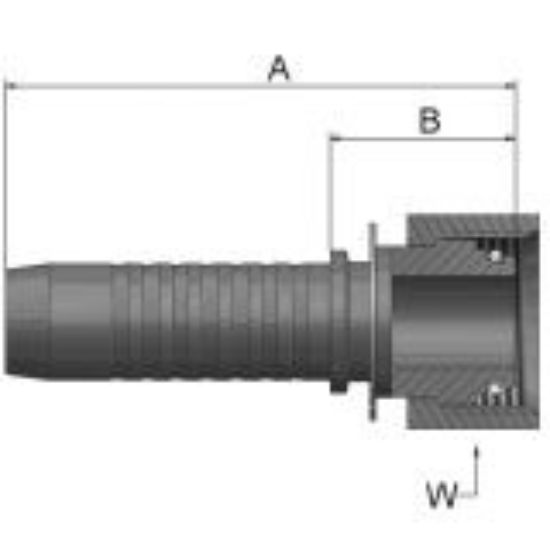 Picture of High Pressure ParLock Skive Fittings - VS Series - KCAVS-12-6