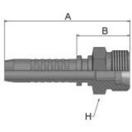 Picture of High Pressure ParLock Skive Fittings - VS Series - KD2VS-16-8