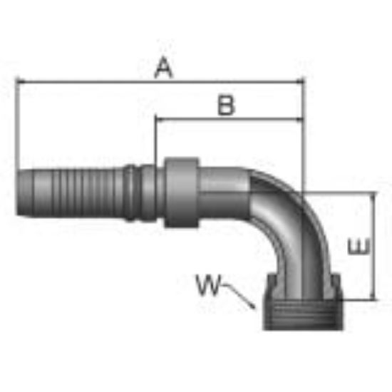 Picture of High Pressure ParLock Skive Fittings - V4 - V5 - V6 Series - KJ9V4-16-12