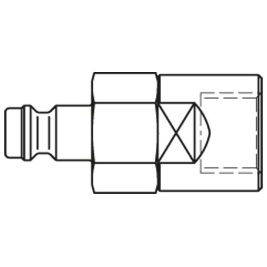 Picture of Quick Coupling for Medical Technology, Series MD - MD-M52-2FB