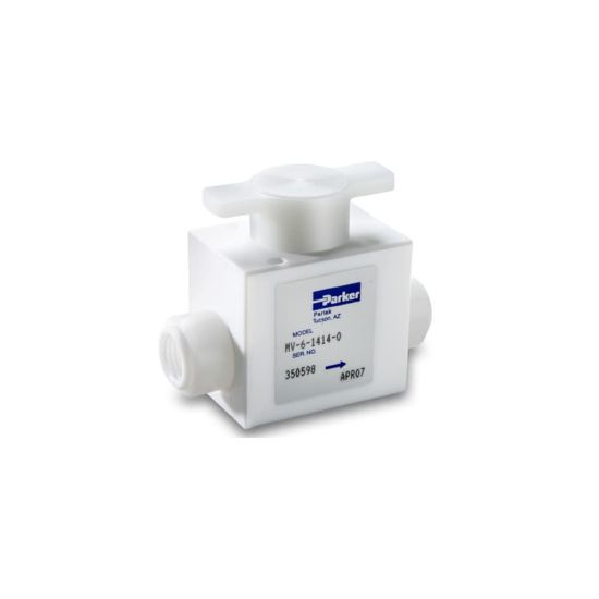 Picture of PTFE UHP Manual Ball Valve (sizes up to 1 inch) – MV-6 Series - MV-6-116116-0