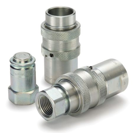 Picture for category Non-Spill, Flat Face, Push to Connect Quick Couplings with Sleeve Lock  - NS Series