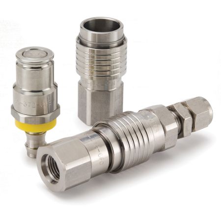 Picture for category High Flow, Liquid Cooling, Flat Face Hydraulic Quick Connect Couplings  - NSS Series