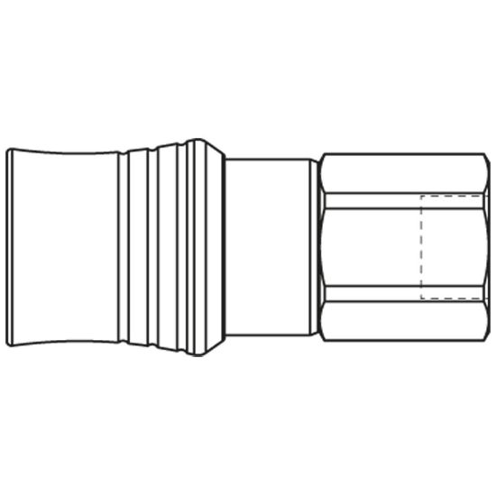 Picture of Dry Break Quick Connect Coupling - Series NSA - NSA-501-8FB