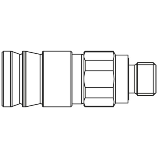 Picture of Dry Break Quick Connect Coupling - Series NSI - NSI-251-16MCL-2