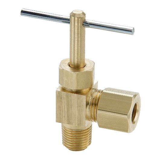 Picture of Brass Needle Valve, Low Pressure  - NV Series - NV104C-4-4