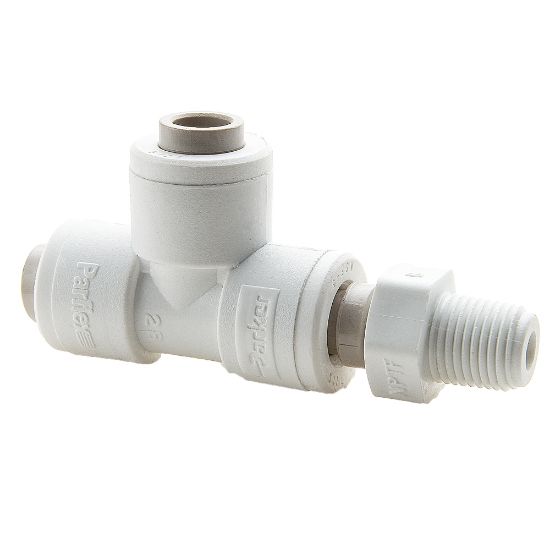 Picture of Push-to-Connect all plastic FDA compliant fitting, Parker TrueSeal - PP6MRS4