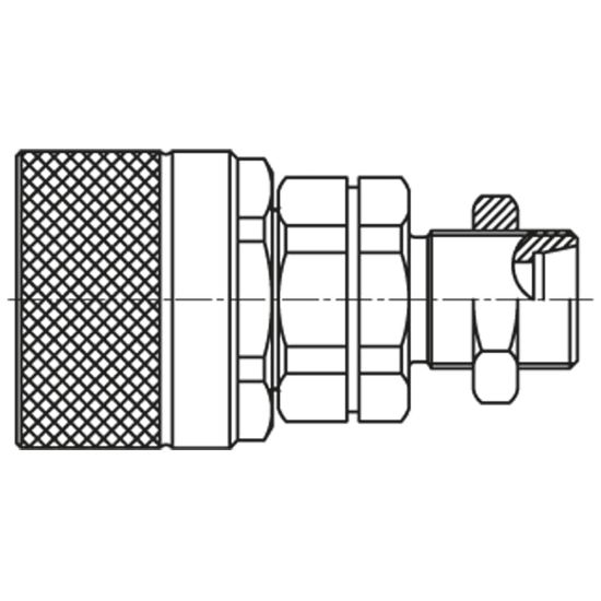 Picture of Screw-to-Connect Quick Coupling - Series QHPA - QHPA13-E7X4-C