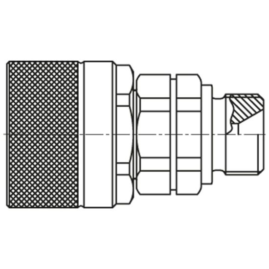 Picture of Screw-to-Connect Quick Coupling - Series QHPA - QHPA13-F4B3-C