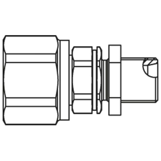 Picture of Screw-to-Connect Quick Coupling - Series QHPA - QHPA16-E6X6-C