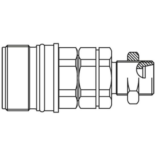 Picture of Screw-to-Connect Quick Coupling - Series QHPA - QHPA56-E6X6-C