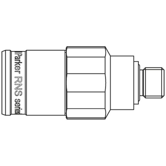 Picture of Push-Pull Dry Break Quick Connect Coupling - Series RNS - RNS-251-4MBO