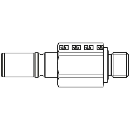 Picture of Push-Pull Dry Break Quick Connect Coupling - Series RNS - RNS-252-4MBO