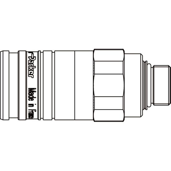 Picture of Hydraulic Push-Pull Quick Coupling - ISO A Profile - RSD Series - RSD-501-22MM-F