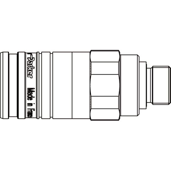 Picture of Hydraulic Push-Pull Quick Coupling - ISO A Profile - RSD Series - RSD-501-22MME-F