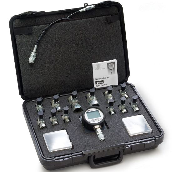 Picture of Digital Pressure Gauges & Multi Pressure Range Diagnostic Test Kits - Parker SensoControl ServiceJunior - SCJR1-KIT-PD