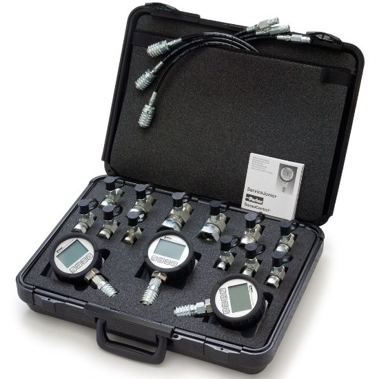 Picture of Digital Pressure Gauges & Multi Pressure Range Diagnostic Test Kits - Parker SensoControl ServiceJunior - SCJR3-KIT-PD