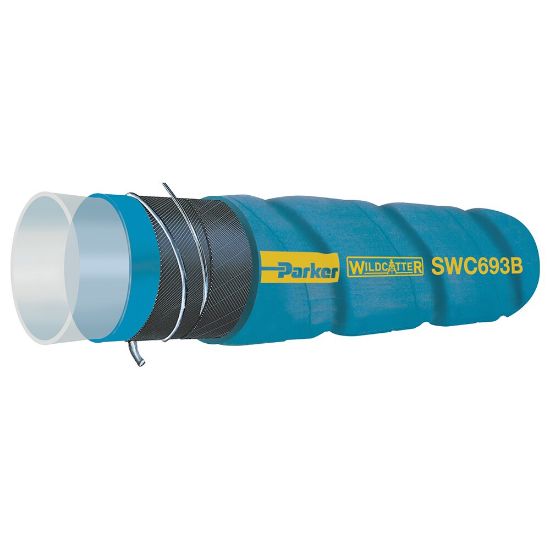 Picture of WILDCATTER® UHMWPE CORRUGATED CHEMICAL SUCTION HOSE - SWC693B-1500