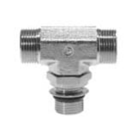 Picture of Ermeto DIN Locknut adjustable high pressure tube fittings - TEE12SMOROMDCF